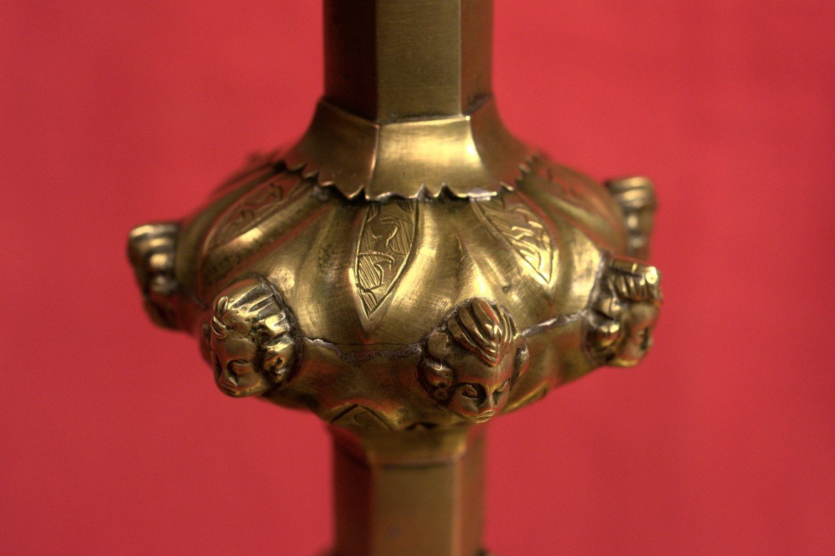 Big Reliquary - Brass & Copper  - 16th Century - Haute époque-photo-1