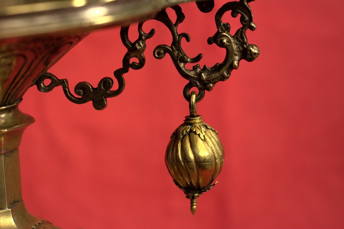 Big Reliquary - Brass & Copper  - 16th Century - Haute époque-photo-3