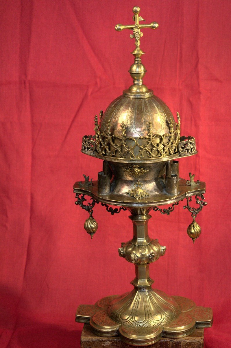 Big Reliquary - Brass & Copper  - 16th Century - Haute époque