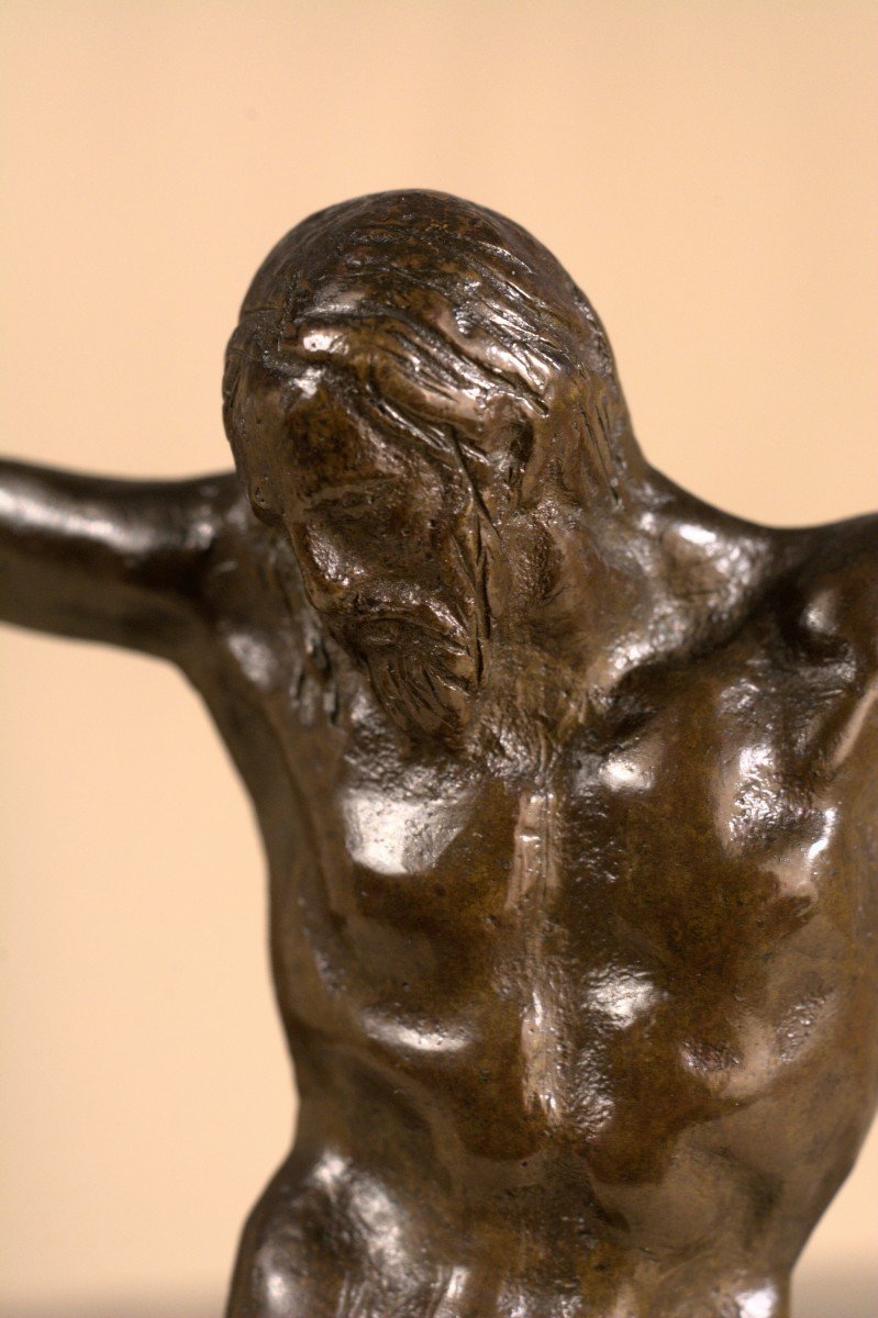 Christ En Bronze - Corpus Christi - Crucifix - XVIe Siècle 16e - Haute époque-photo-1