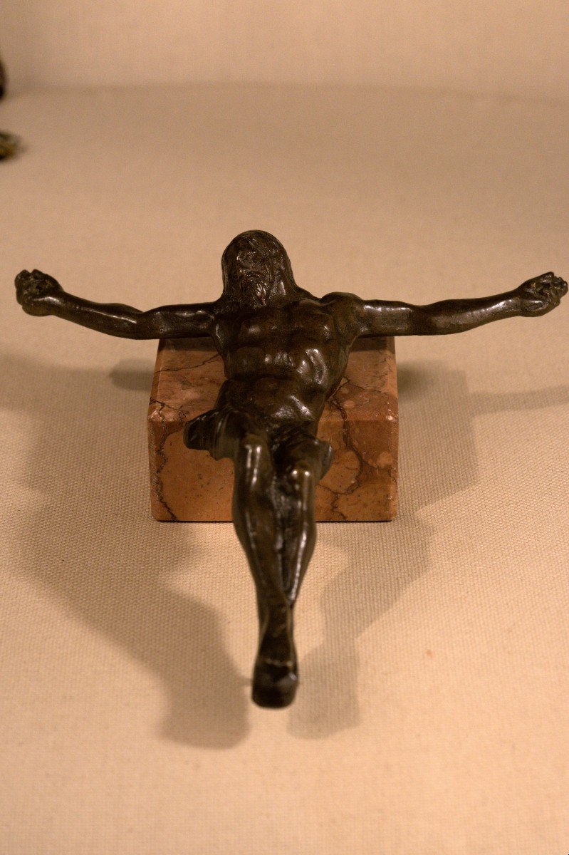 Christ En Bronze - Corpus Christi - Crucifix - XVIe Siècle 16e - Haute époque-photo-5