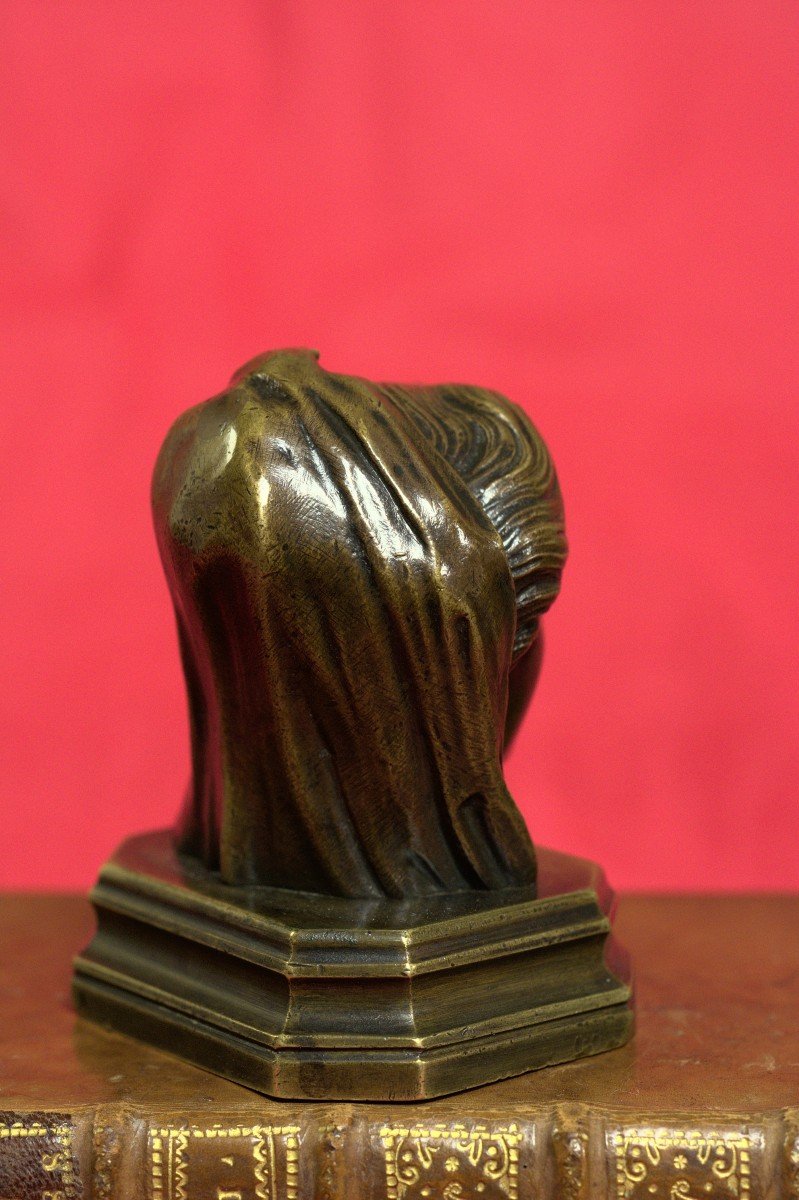Buste De La Vierge Marie En Bronze - XVIIIe 18e Siècle 18 - Louis XVI-photo-4