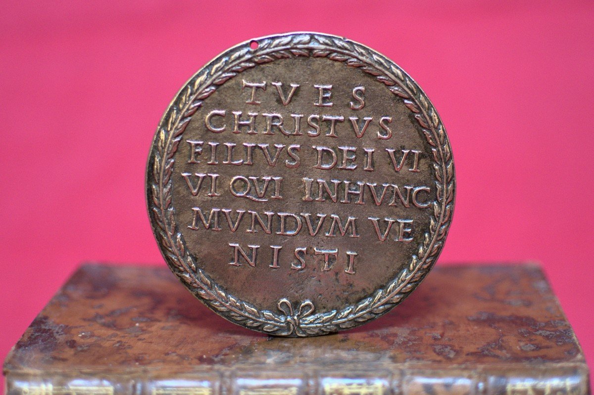 2x Plaquette En Bronze - Le Christ Et Saint Paul - XVIe 16e Siècle Renaissance Haute Epoque 16-photo-2
