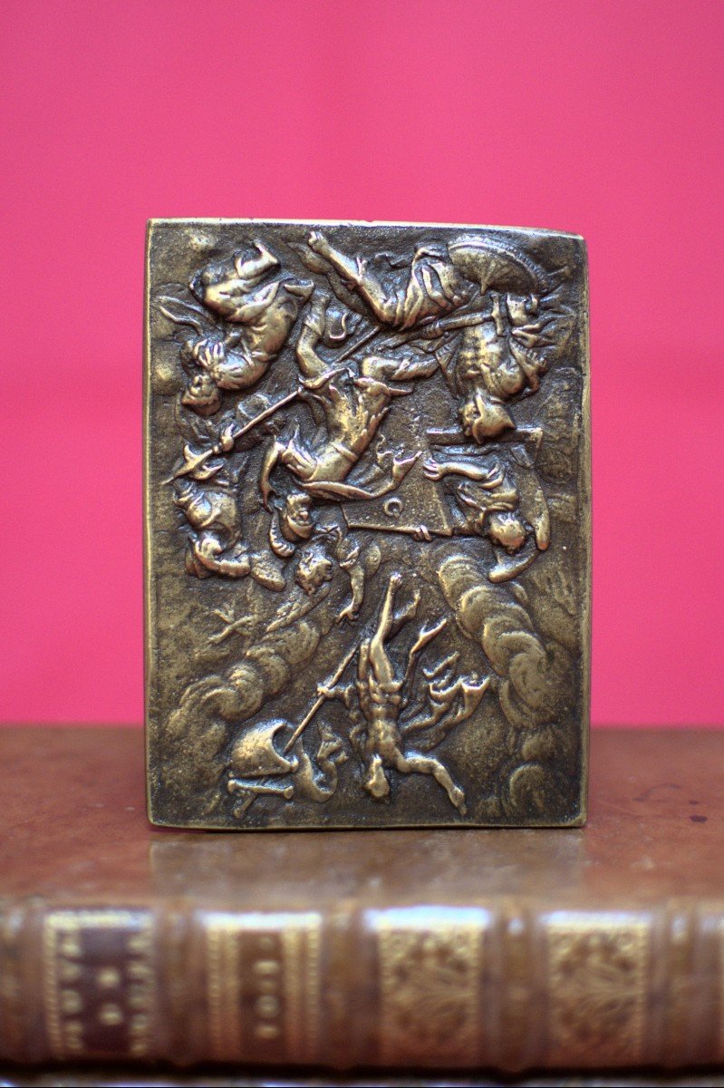 Plaquette En Bronze - La Résurrection Du Christ - XVIIe 17e Siècle - Haute Epoque 17-photo-3