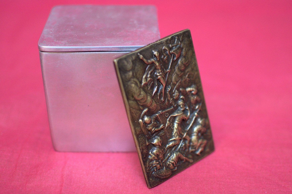 Plaquette En Bronze - La Résurrection Du Christ - XVIIe 17e Siècle - Haute Epoque 17-photo-2