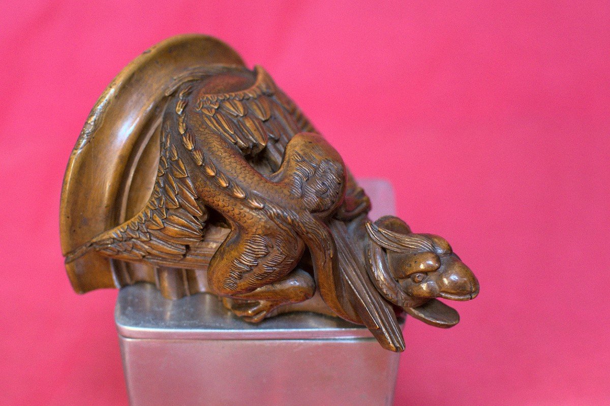 Vierge à l'Enfant Et Saint Jean-baptiste - Dragon - Statuette En Bois - XIXe 19e Siècle 19-photo-4