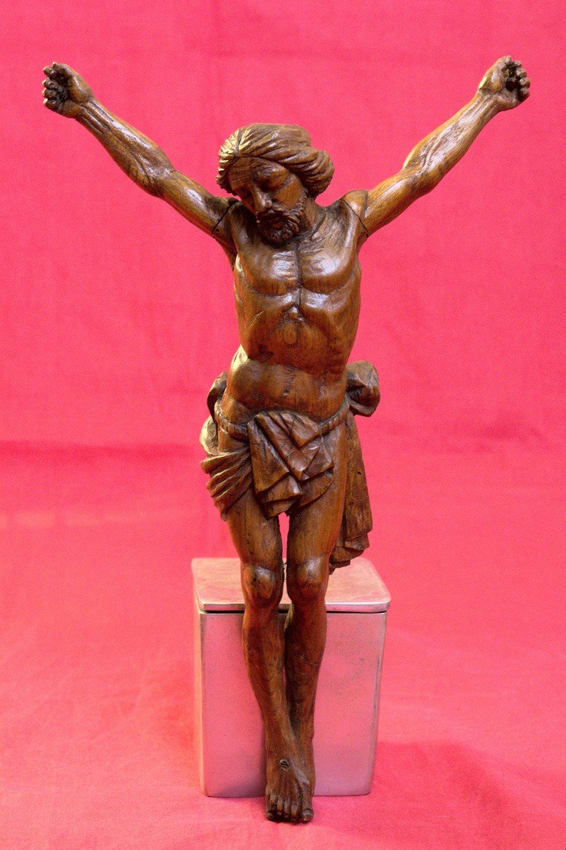 Christ Crucifix - Corpus Christi - Wood - 18th Century - Religious Sculpture 18