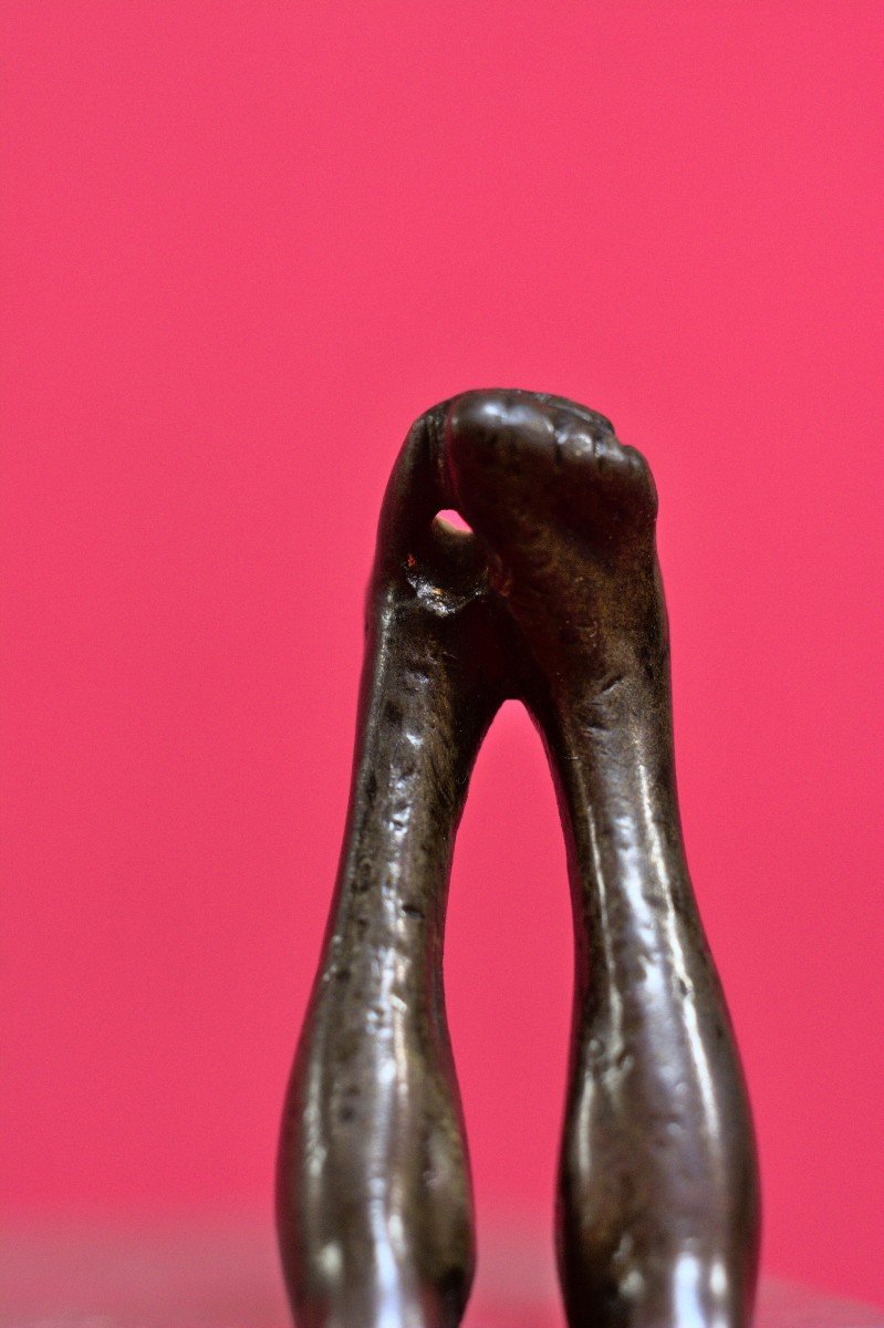 Christ With Six Fingers - Crucifix - Corpus Christi - Bronze - 15th Century Haute Epoque 15-photo-7