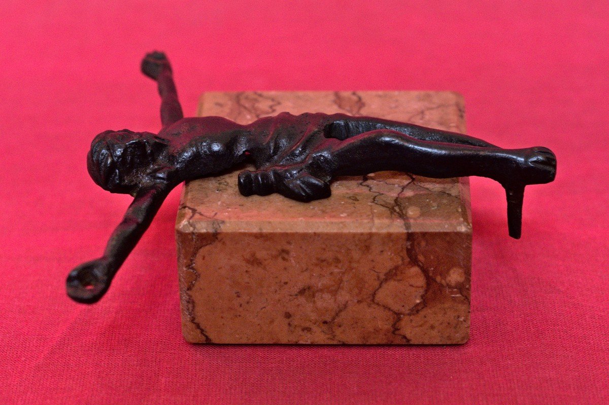 Bronze Christ - Corpus Christi - Crucifix - 16th 17th Century 16 17 - Haute Epoque-photo-1