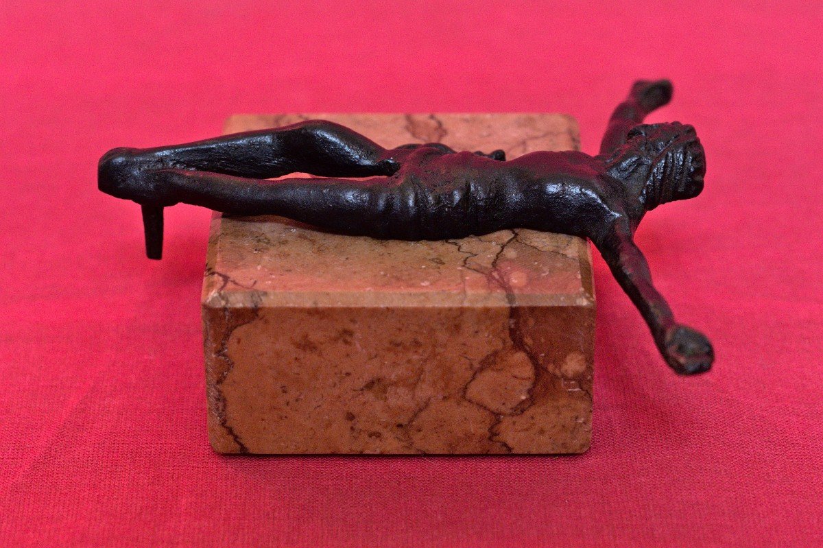 Bronze Christ - Corpus Christi - Crucifix - 16th 17th Century 16 17 - Haute Epoque-photo-2