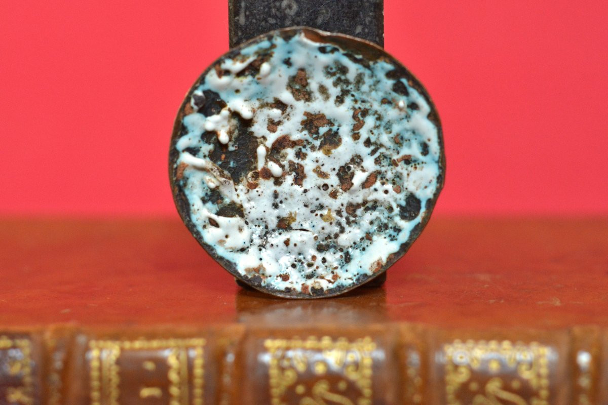 Miniature Copper Enamel - The Flight Into Egypt - 18th Century - 18 Religious Enameled -photo-2
