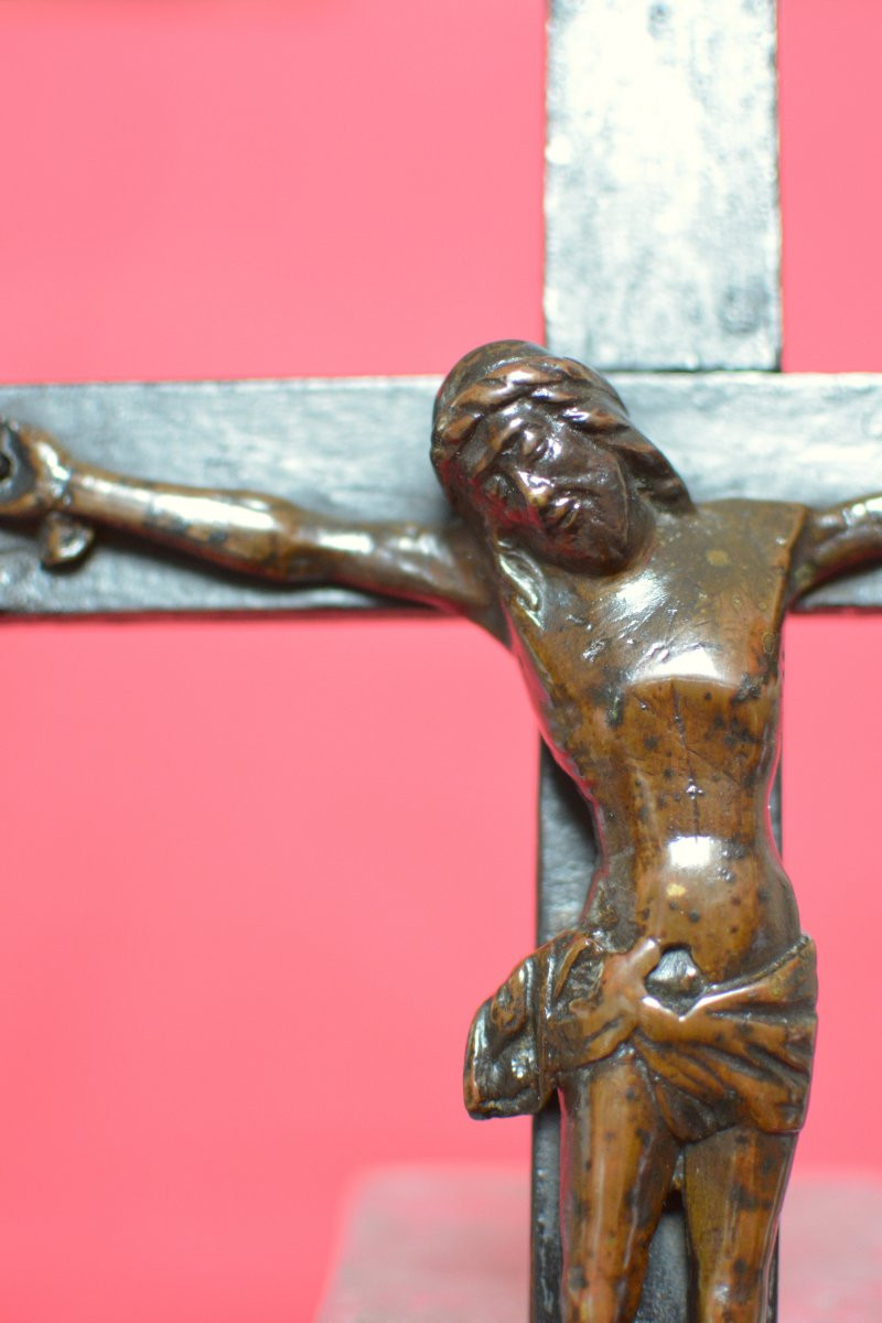Bronze Christ - Corpus Christi - Crucifix - 16th Century - Haute Epoque Religion 16-photo-2