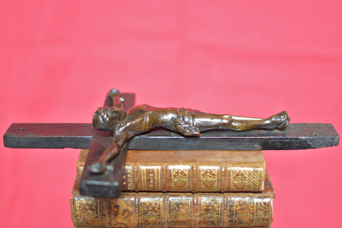 Bronze Christ - Corpus Christi - Crucifix - 16th Century - Haute Epoque Religion 16-photo-2