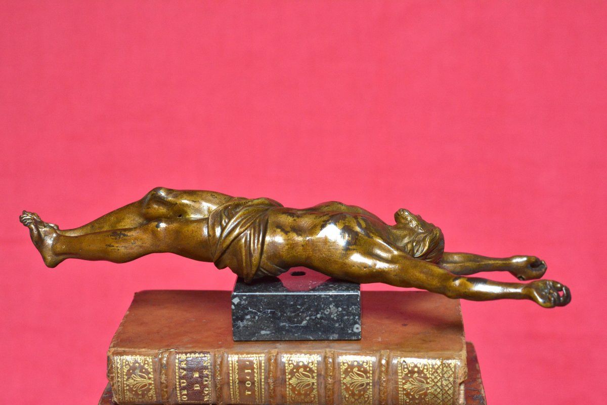 Bronze Christ - Corpus Christi - Crucifix - 19th Century - Religious Sculpture 19-photo-6