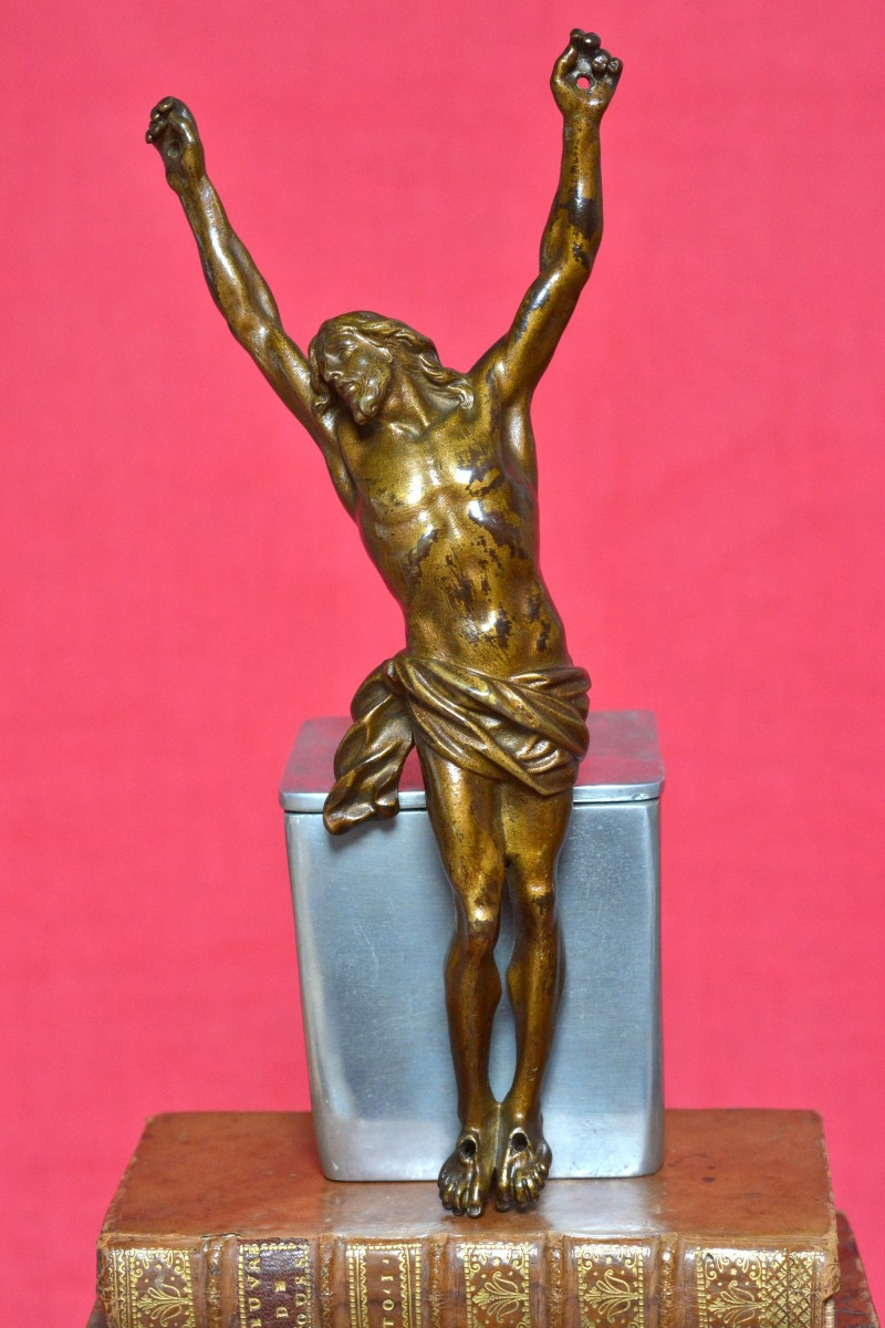 Bronze Christ - Corpus Christi - Crucifix - 19th Century - Religious Sculpture 19