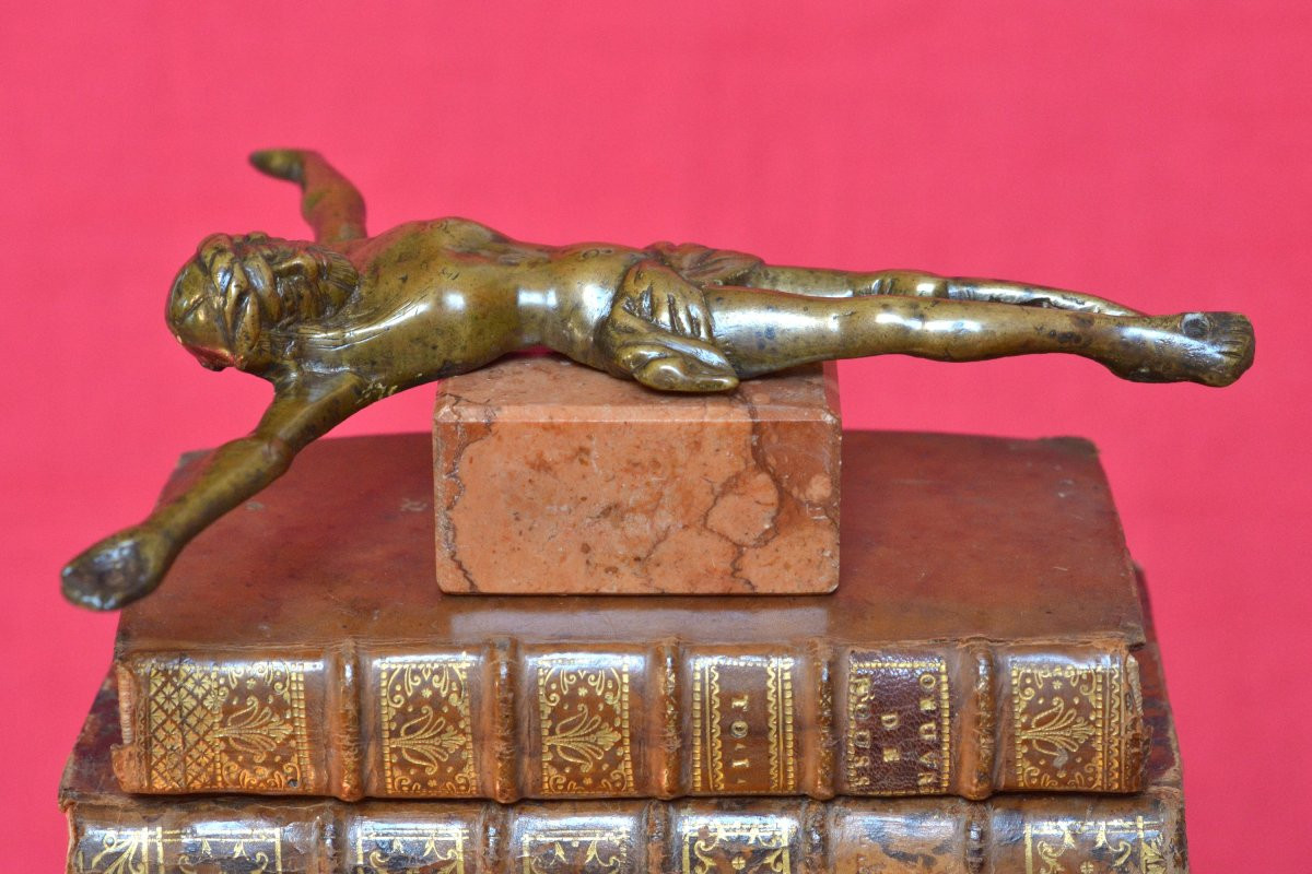 Bronze Christ - Corpus Christi - 16th Century Haute Epoque Crucifix Sculpture Religion 16-photo-1