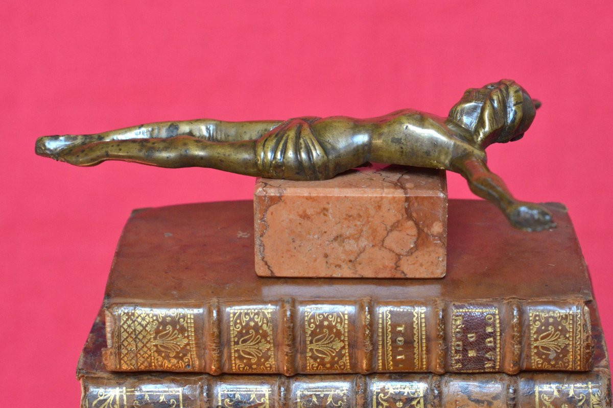 Bronze Christ - Corpus Christi - 16th Century Haute Epoque Crucifix Sculpture Religion 16-photo-2