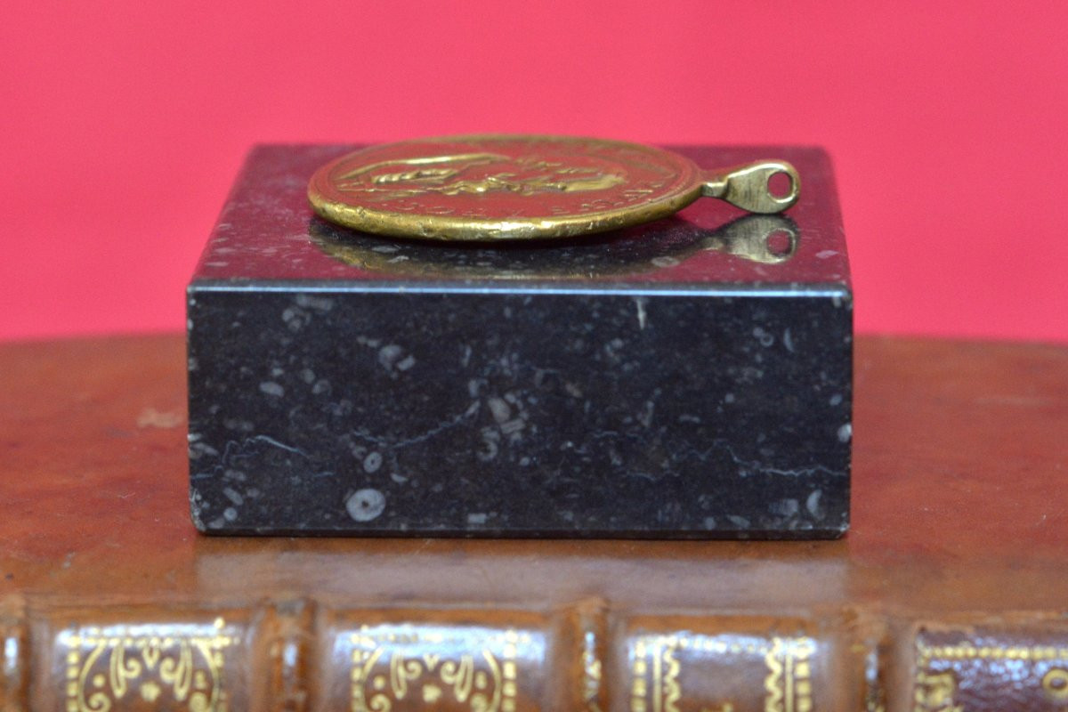 Bronze Medal - Saint Peter & Saint Paul - 17th Century Haute Epoque Religion 17-photo-4