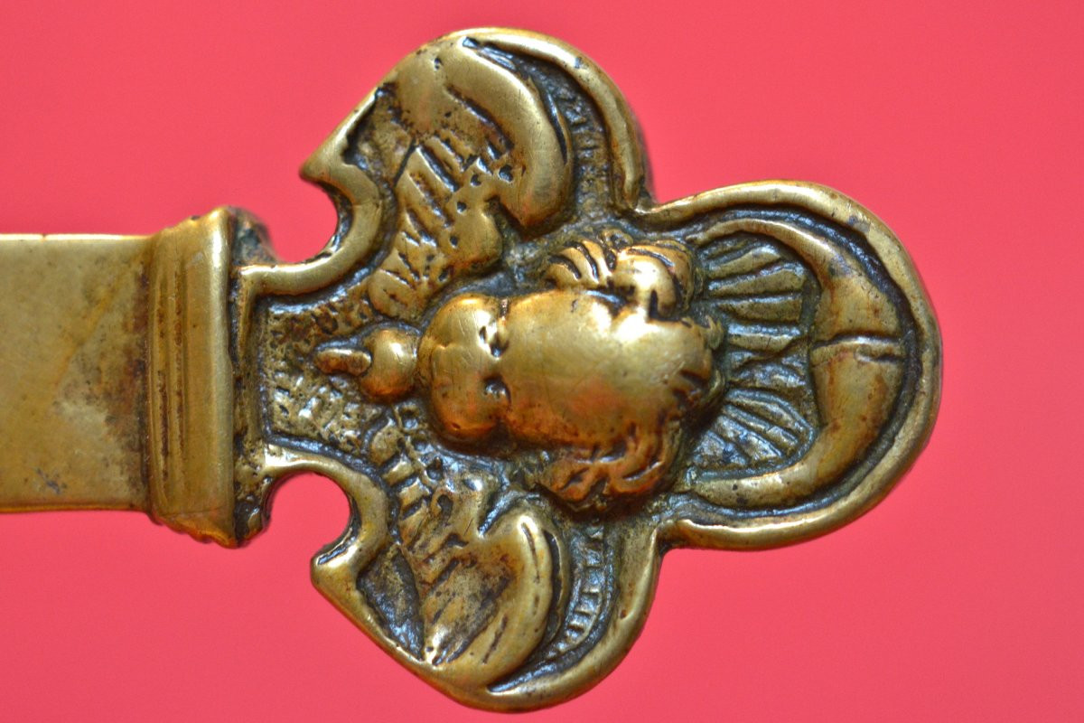 Bronze Crucifix - 17th Century - Haute Epoque - Christ Cross Religion Sculpture 17-photo-1