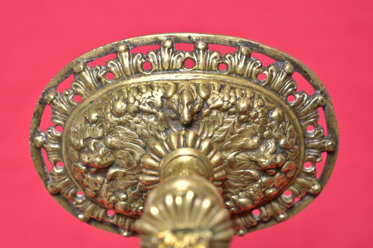 Crucifix By Master Ib - Bronze - 17th Century - Haute Epoque Christ Cross Religion 17-photo-3