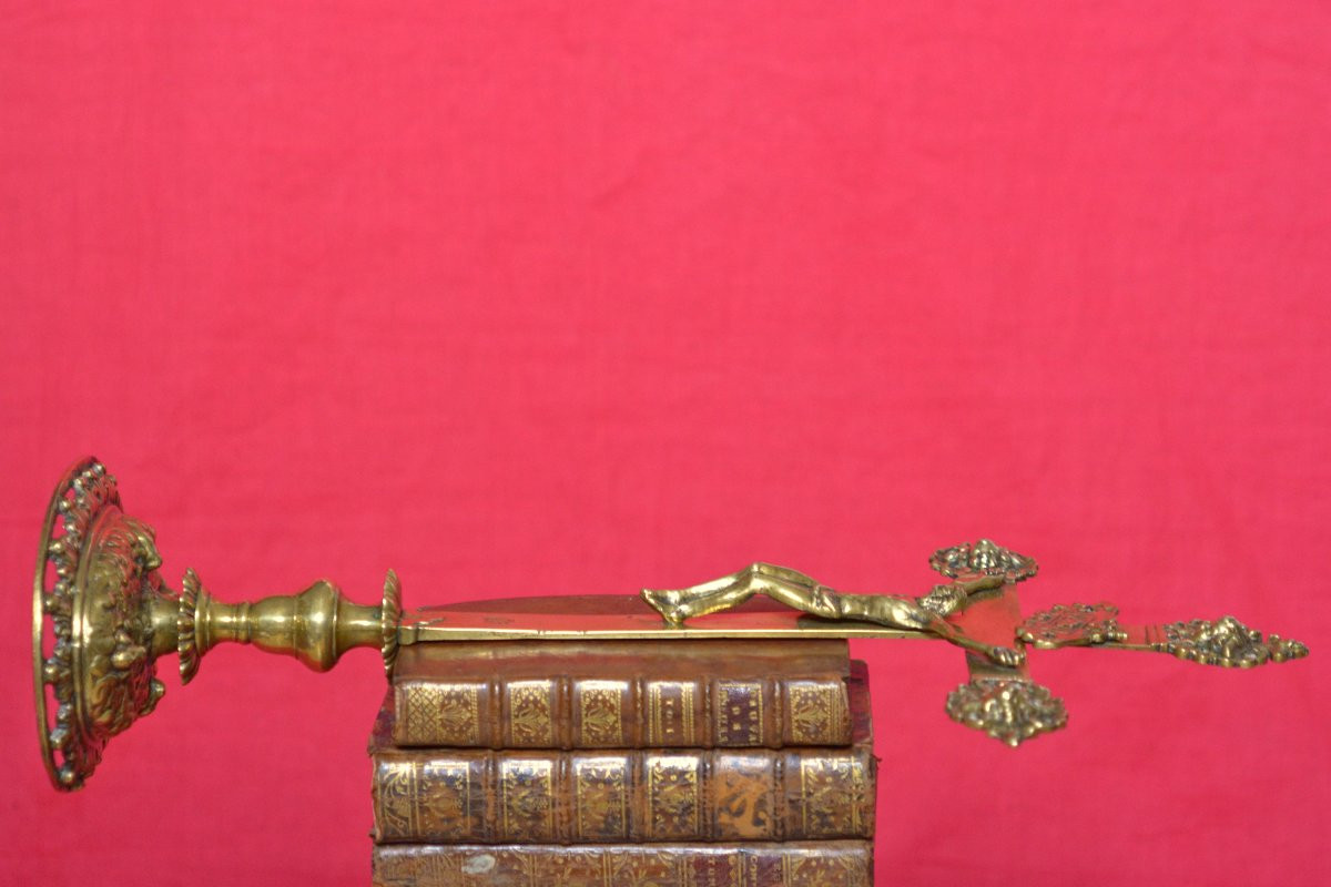 Crucifix By Master Ib - Bronze - 17th Century - Haute Epoque Christ Cross Religion 17-photo-4