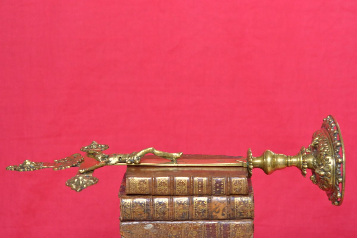Crucifix By Master Ib - Bronze - 17th Century - Haute Epoque Christ Cross Religion 17-photo-6