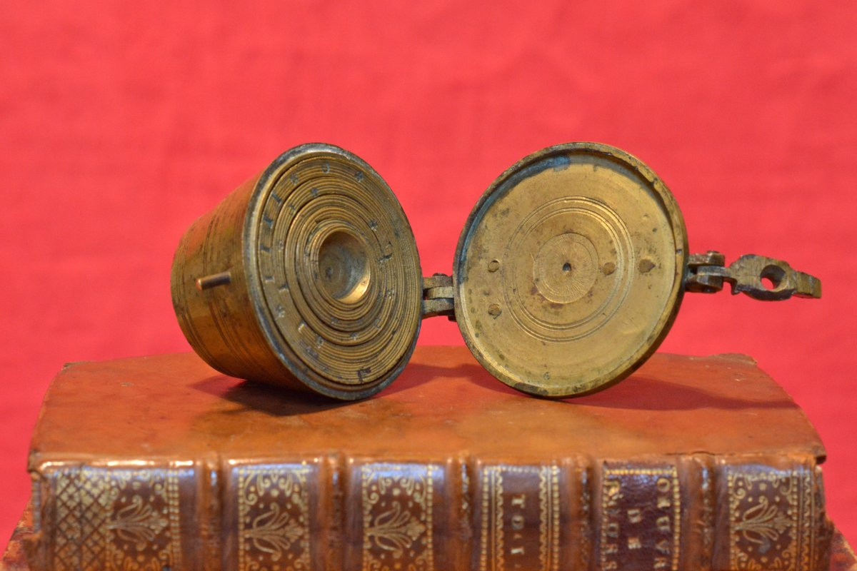 Pile de Poids Godets en Bronze - Nuremberg - XVIIIe 18e siècle - Johann Konrad Shön (1750-1781)-photo-2