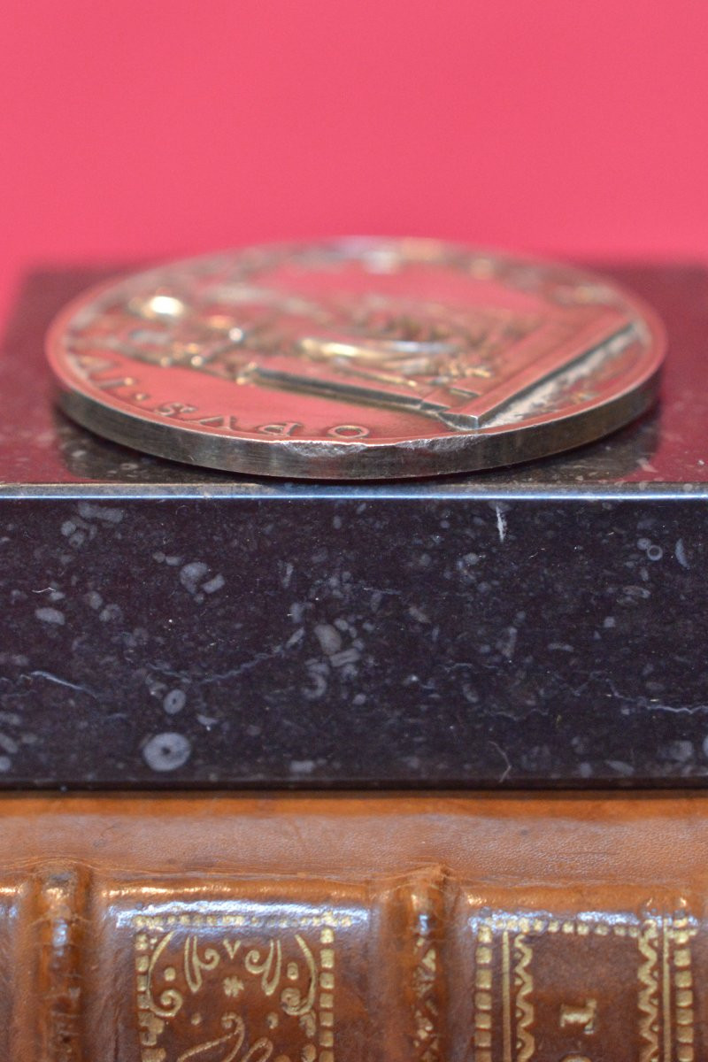 Papal Medal - Solid Silver - Pius XII 1940 - Exhortation To Peace - Opus Justitiae Pax-photo-2