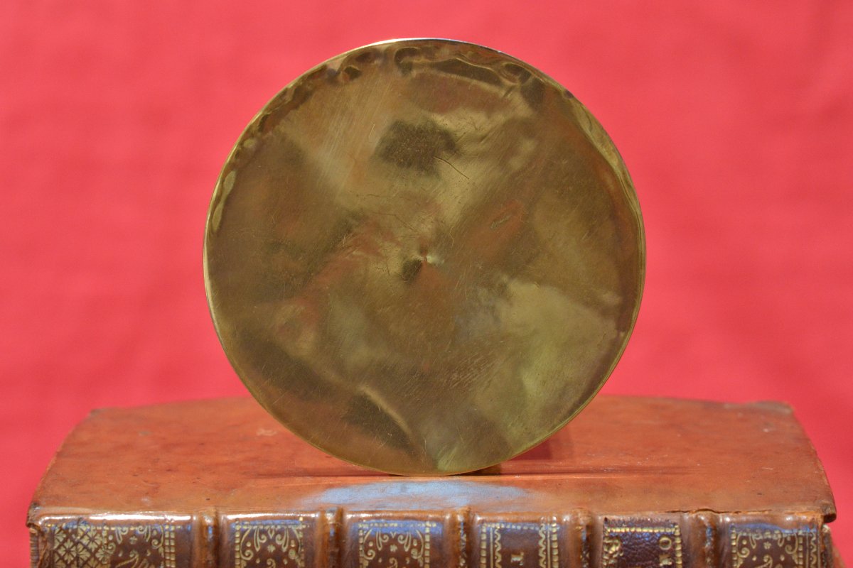 Large Pyx - Custode - Brass - 20th Century - Liturgy Religion Communion Wafers 20-photo-3