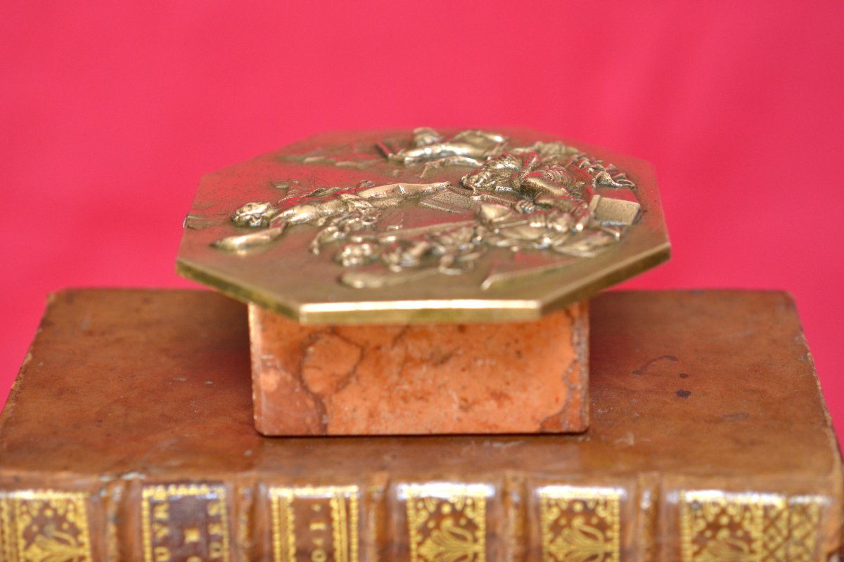 Plaquette en Bronze - La Résurrection du Christ - XVIIIe 18e siècle 18 sculpture religion Jésus-photo-2