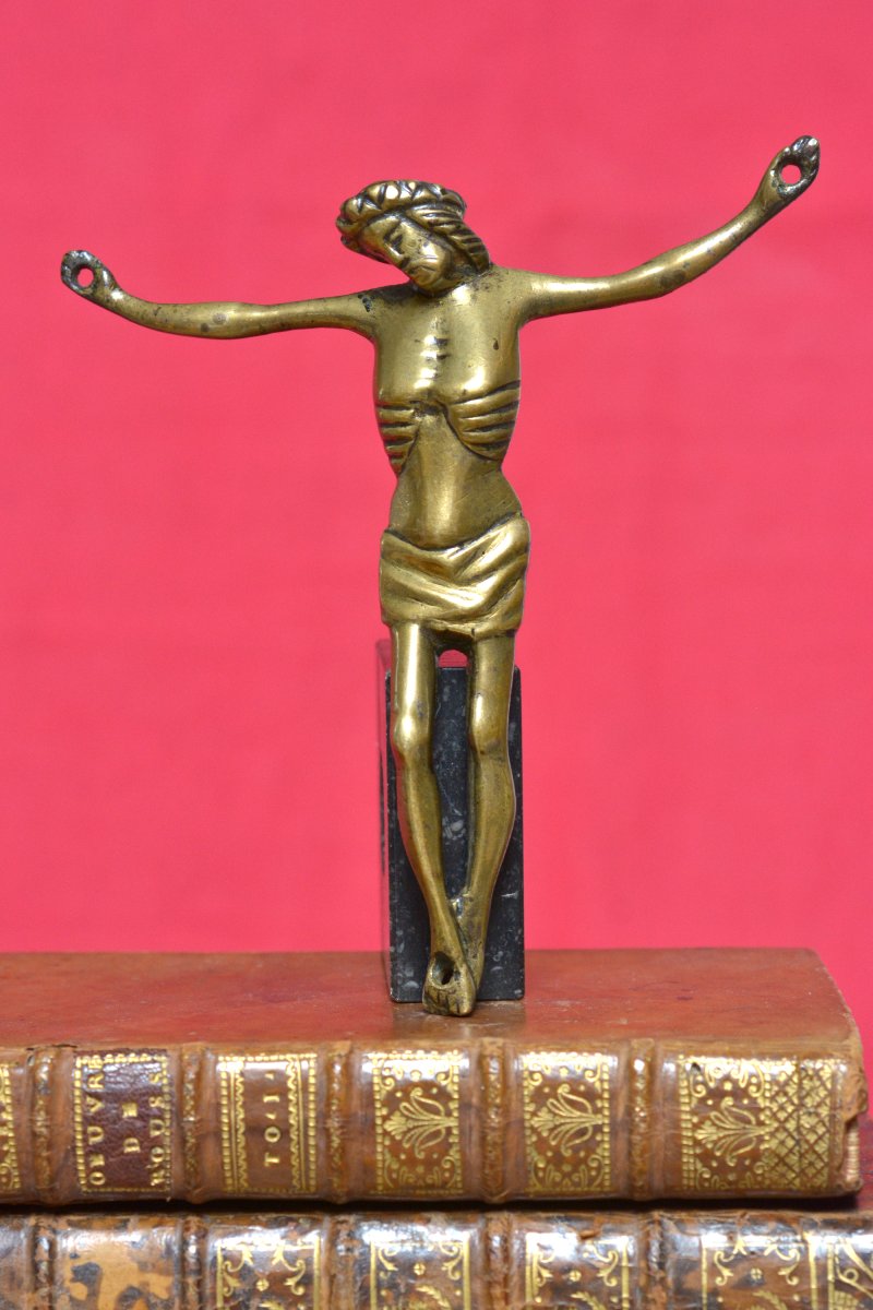 Christ En Bronze - Corpus Christi - Crucifix - XVe Siècle 15e  - Haute époque sculpture 15-photo-2