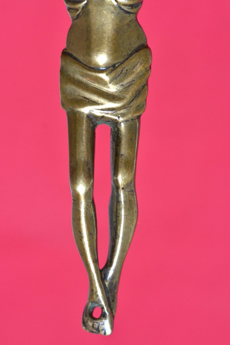 Christ En Bronze - Corpus Christi - Crucifix - XVe Siècle 15e  - Haute époque sculpture 15-photo-1