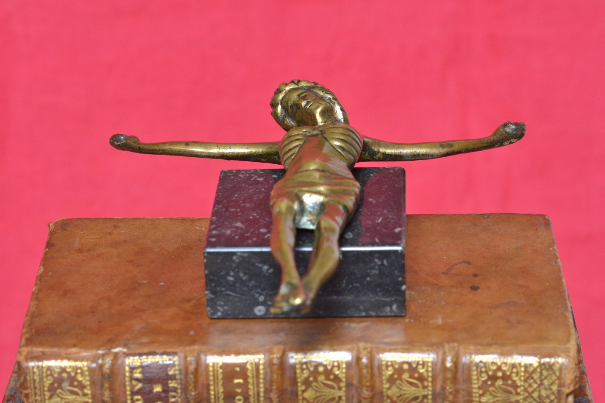 Christ En Bronze - Corpus Christi - Crucifix - XVe Siècle 15e  - Haute époque sculpture 15-photo-7