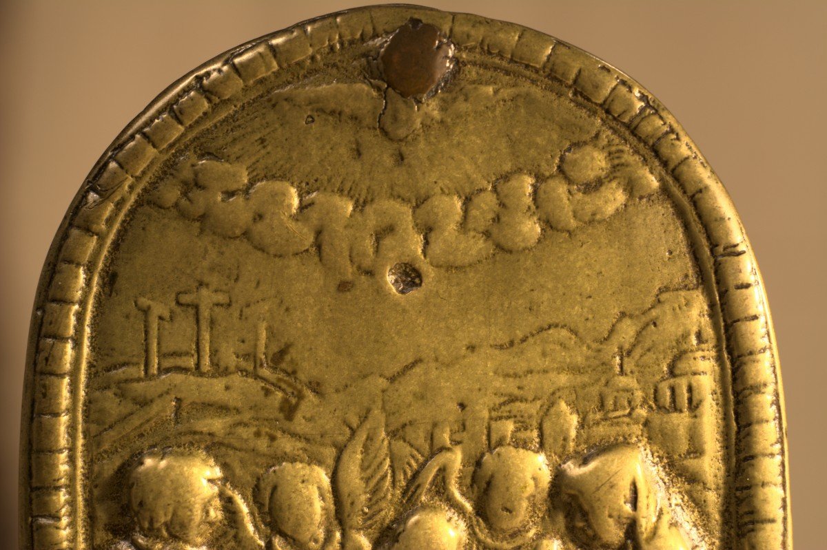 Bronze Pax - Osculatory - 17th Century-photo-1