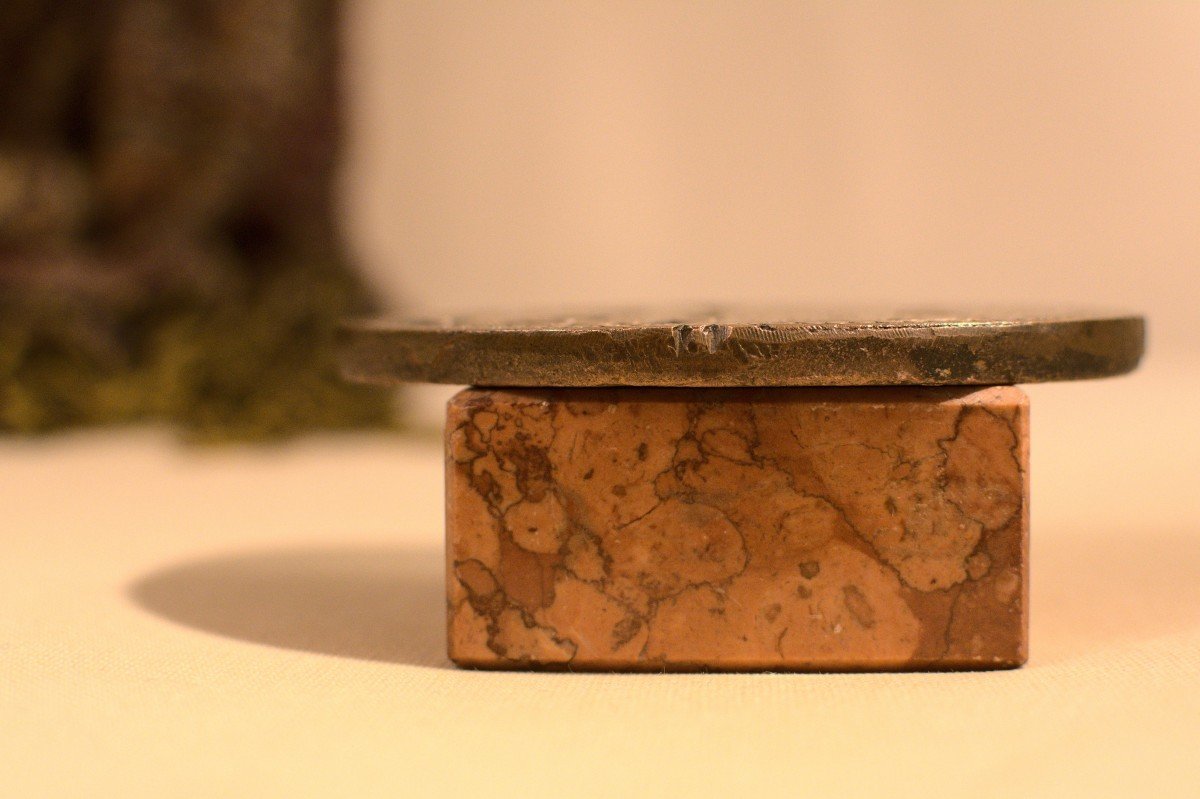 Matrice Pour Image Pieuse – Bronze – XVIe Siècle-photo-4