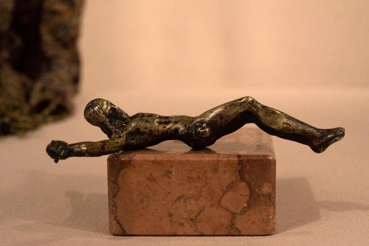 Bronze Christ - Corpus Christi - Crucifix - 17th Century - Haute Epoque-photo-2