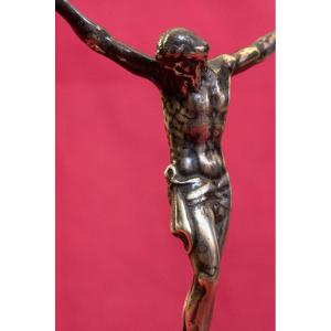 Christ Crucifix - Corpus Christi - Sterling Silver - Italy - 17th Century - Haute Epoque 17