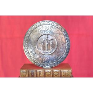 Baiser De Paix En Bronze Argenté - Osculatoire - XIXe 19e Siècle - liturgie calvaire 19