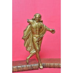 Christ Ressuscité en Bois Doré - XVIIIe 18e siècle - art religieux sculpture statuette 18