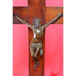 Christ en Bronze - Italie XVIIe 17e siècle - Corpus Christi - Crucifix Haute Époque religion 17