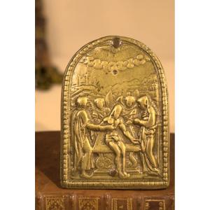 Baiser De Paix En Bronze - Osculatoire - XVIIe Siècle