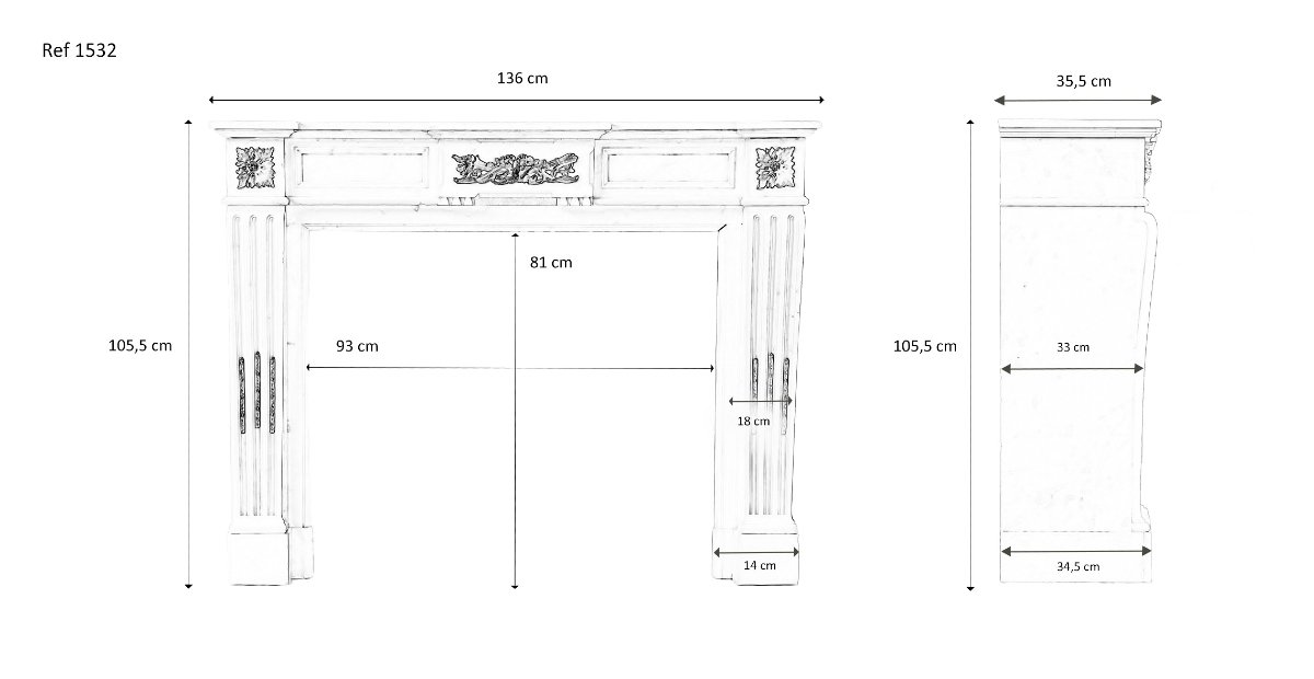 Antique Marble Fireplace-photo-7