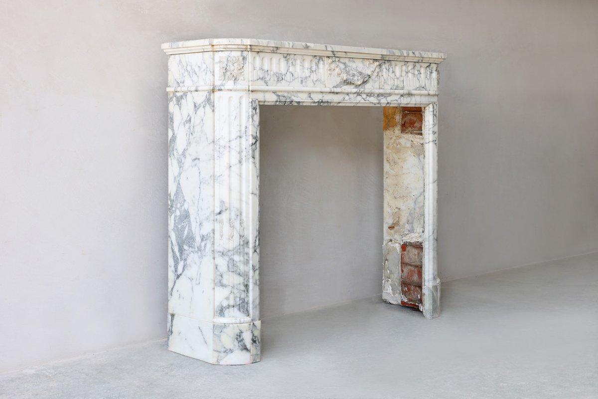 Antique Marble Fireplace-photo-2