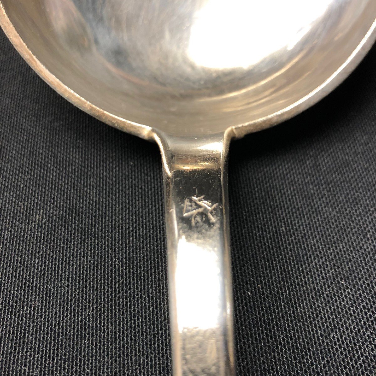 Large Ladle In Solid Silver, Paris Between 1819-1838-photo-2