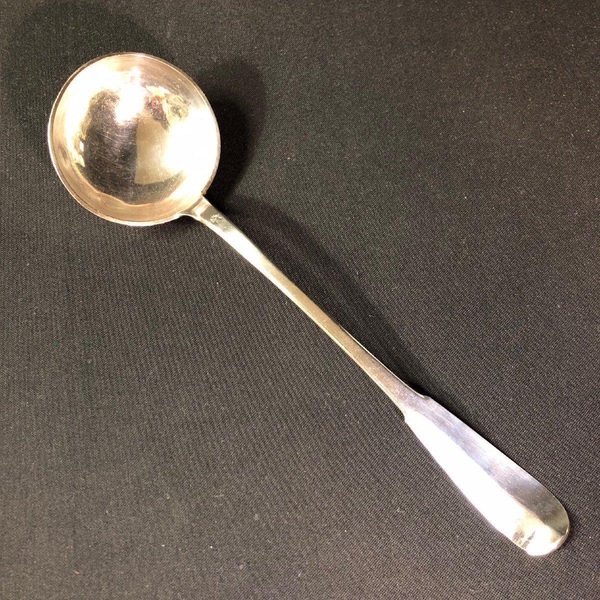 Large Ladle In Solid Silver, Paris Between 1819-1838