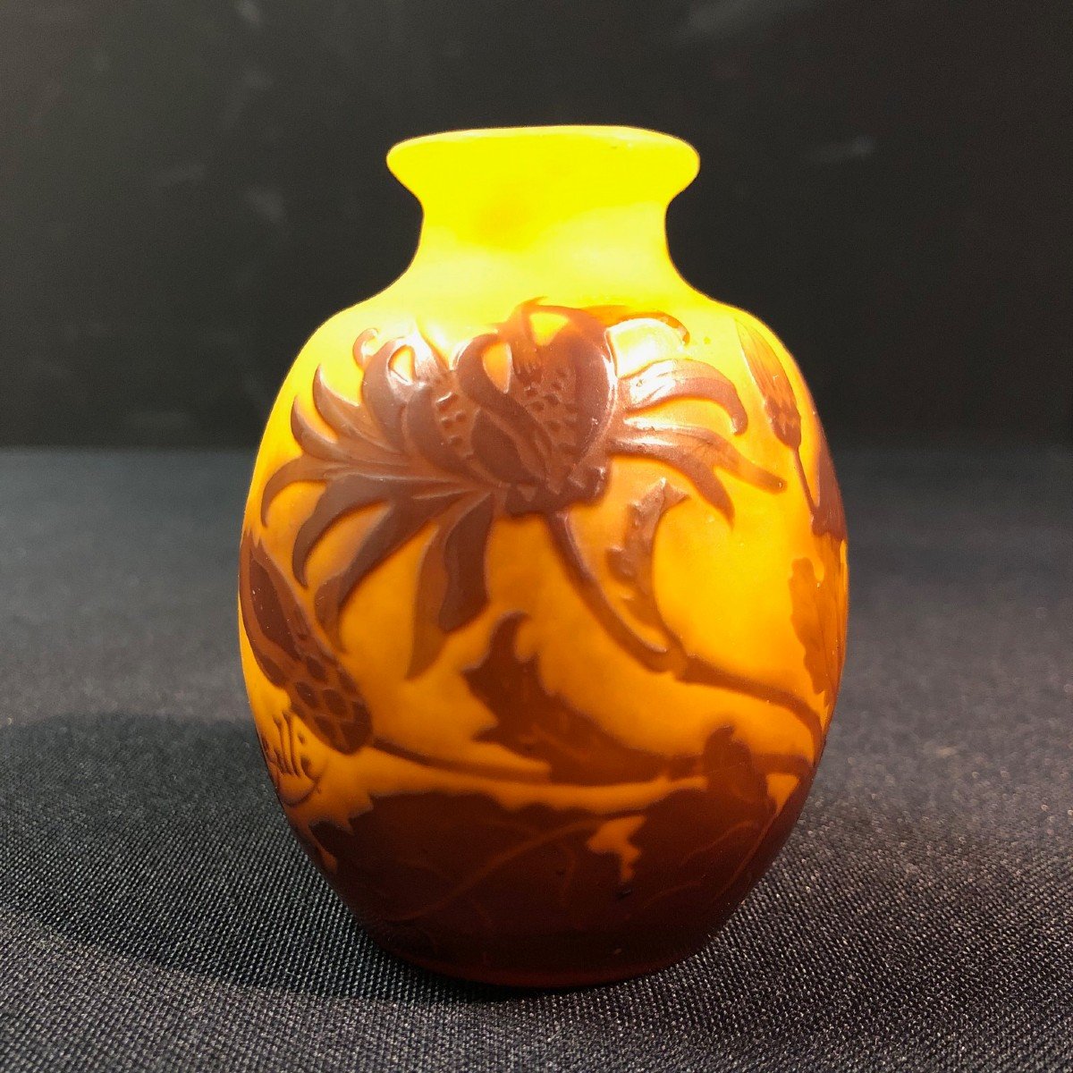 Petit vase Gallé de style Art Nouveau-photo-2