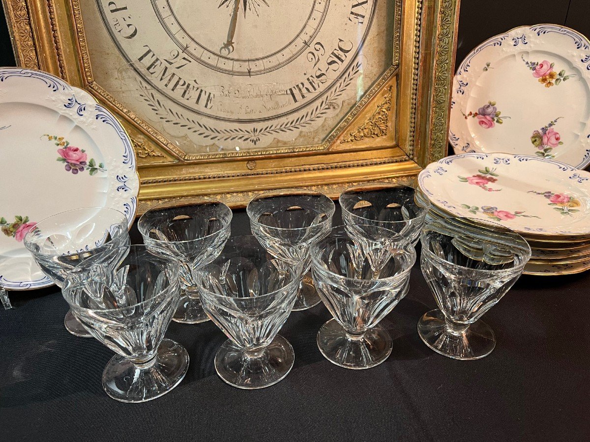 8 grands verres à eau en cristal de Baccarat, modèle Talleyrand-photo-2