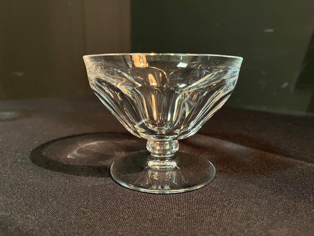 6 coupes à champagne en cristal de Baccarat, modèle Talleyrand-photo-1