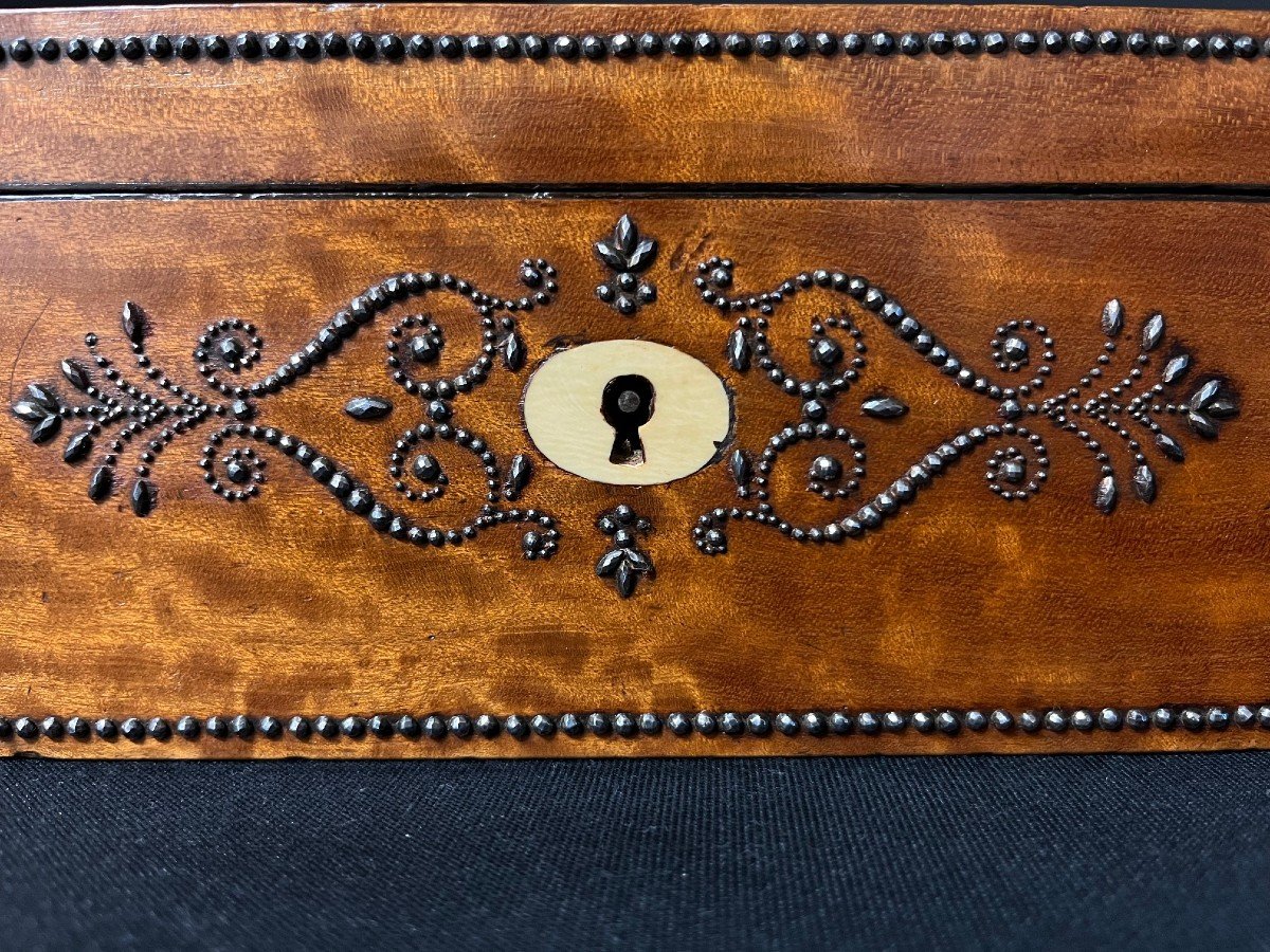 Studded Box From France - Charles X Period -photo-2