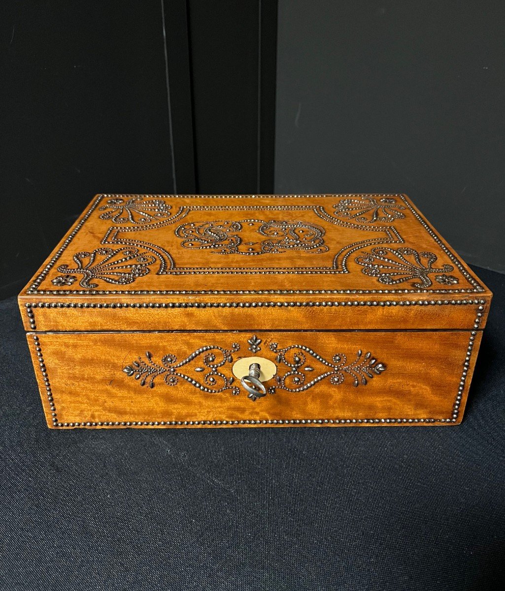 Studded Box From France - Charles X Period 